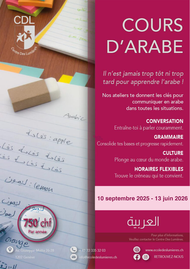 cours d'arabe