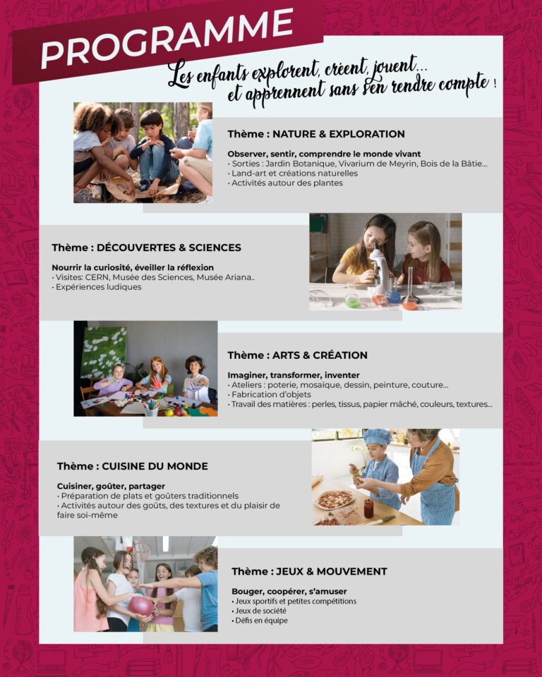 centre aéré école des lumières de genève flyer